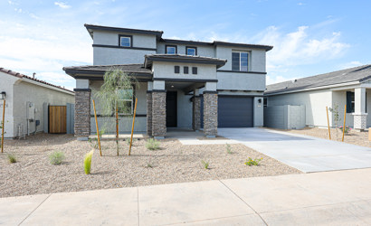 A house with a driveway.