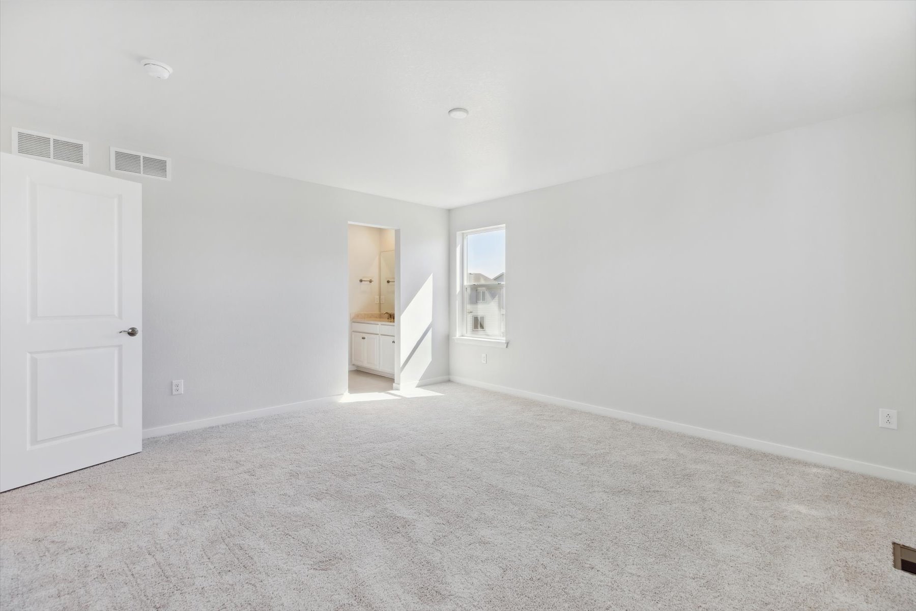 A room with white walls.