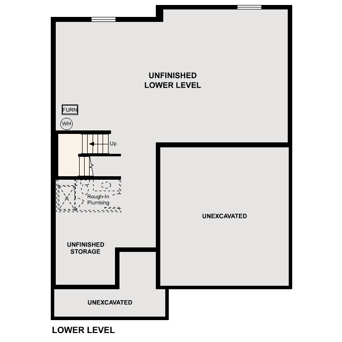 Diagram. 2495 Floorplan, Standard Basement