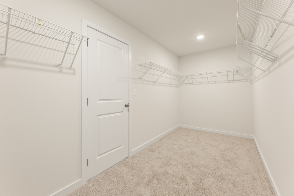 A room with white doors.