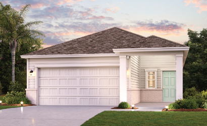 A house with a driveway.