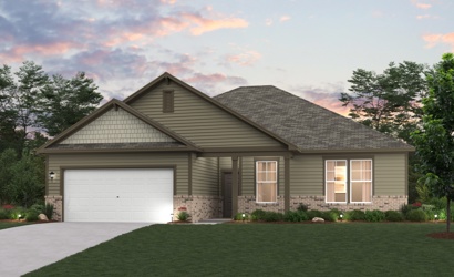 A house with a garage.