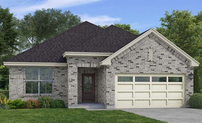 A house with a garage.
