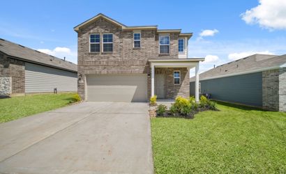 A house with a driveway.