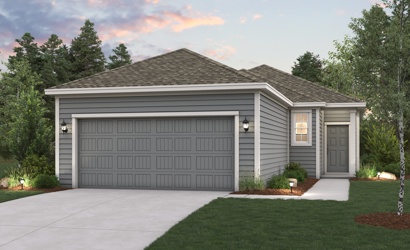 A house with a garage.
