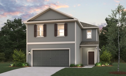 A house with a garage.