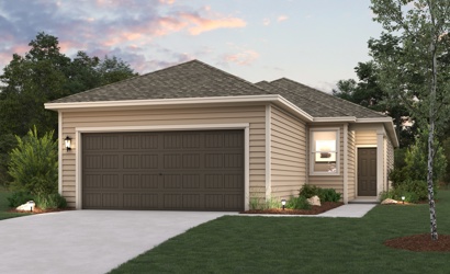 A house with a garage.