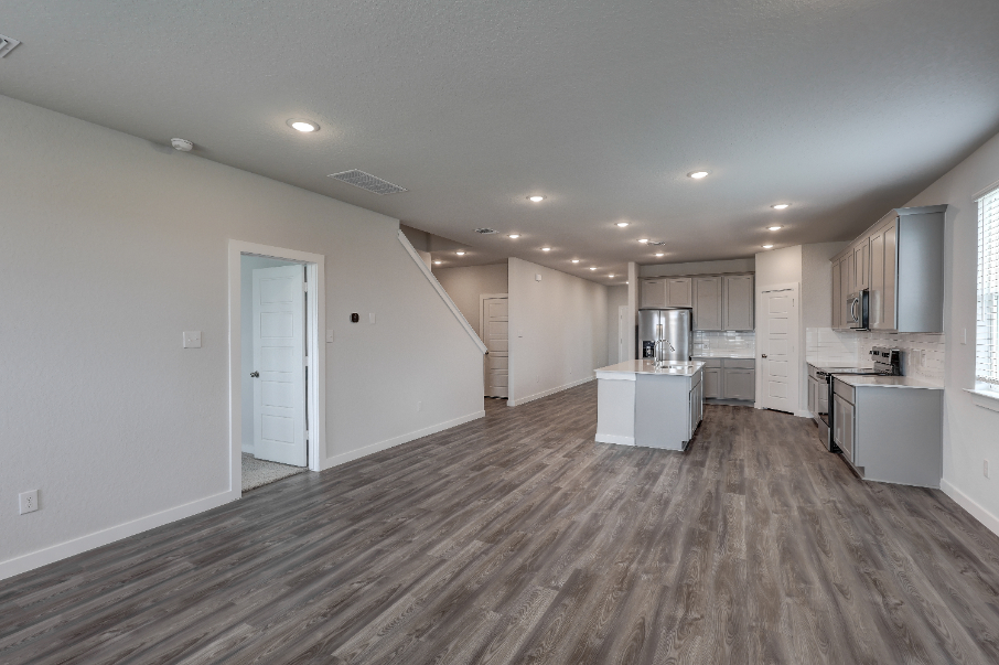 A large empty kitchen.