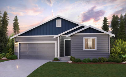 A house with a garage.