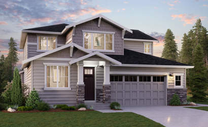 A house with a large front yard.