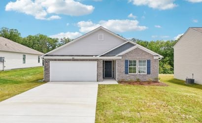 A house with a garage.