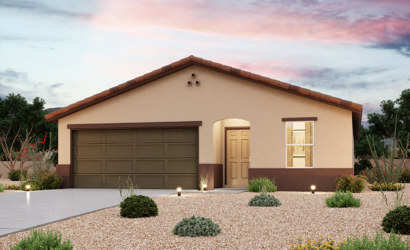 A house with a garage.