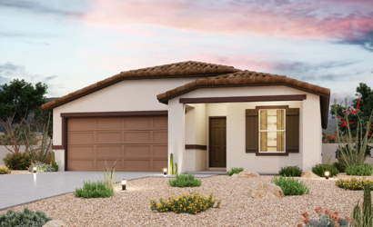 A house with a garage and a driveway.