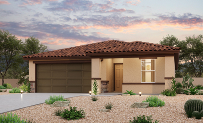 A house with a large yard.
