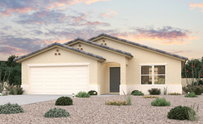 A house with a garage.