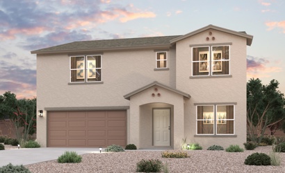 A house with a garage.