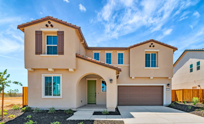 A house with a garage.